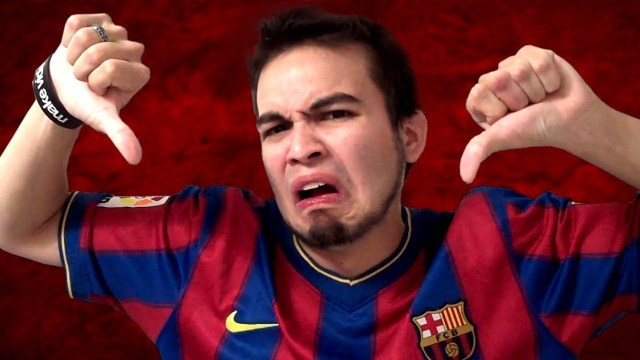 ontevreden voetballer